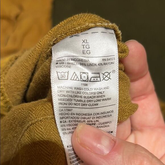 Camel Linen Women's Safari Jacket - Picture 7 of 7